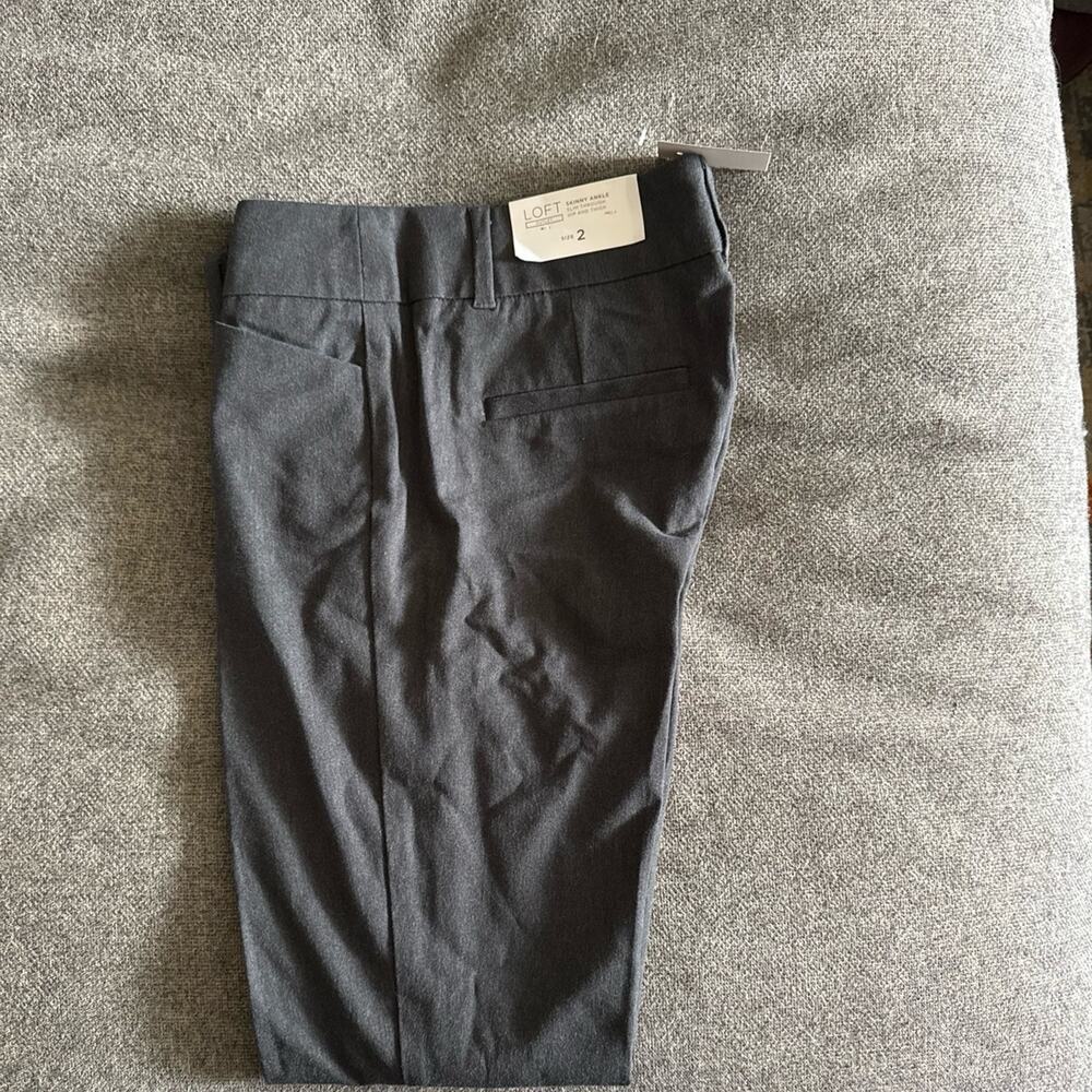 LOFT Skinny Ankle Pants Gray Size 2 NWT